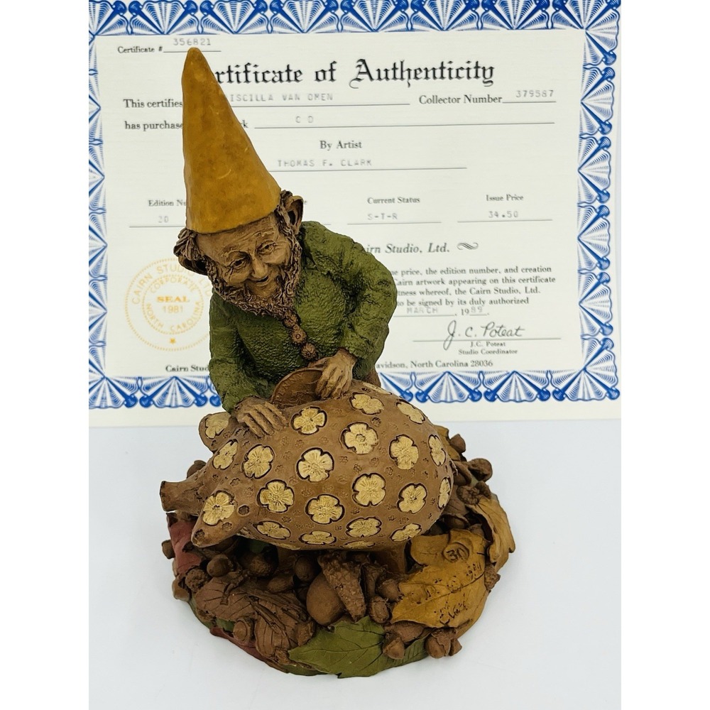Tom Clark CD Gnome Edition 30 with COA 1984 Piggy Bank Figurine Cairn Studio